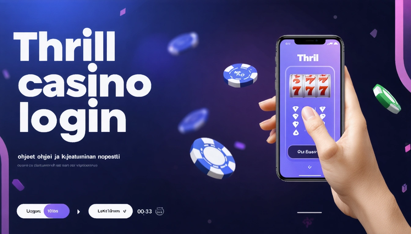 Thrill casino login ohjeet ja kirjautuminen nopeasti